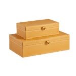 KIT CAIXAS  DECORATIVAS MOSTARDA