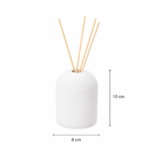 DIFUSOR DECORATIVO ESSÊNCIA BRANCO COM VARETAS - Imagem 4