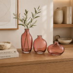KIT MINIVASOS EM VIDRO ROSÉ - Imagem 3