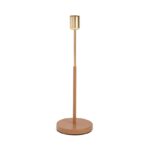 KIT CASTIÇAIS EM METAL DOURADO E NUDE - Imagem 2
