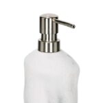 PORTA-SABONETE LÍQUIDO BRANCO COM EFEITO MÁRMORE - Imagem 2