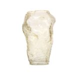 VASO DECORATIVO CONTEMPORÂNEO EM VIDRO TEXTURIZADO