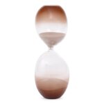 AMPULHETA DE VIDRO COM AREIA ROSE
