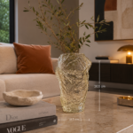 VASO DECORATIVO CONTEMPORÂNEO EM VIDRO TEXTURIZADO - Imagem 3