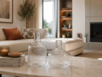 KIT DE VASOS EM VIDRO TRANSPARENTE TEXTURIZADO - Imagem 4