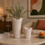 VASO ESCULTURAL BEGE - Imagem 4