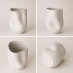 VASO ESCULTURAL EM CERÂMICA FOSCA - Imagem 3