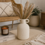 VASO DECORATIVO TEXTURIZADO COM ALÇA - Imagem 2