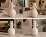 VASO DECORATIVO CERÂMICA TEXTURIZADA - Imagem 3