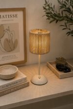 LUMINÁRIA DE MESA LED TOUCH SEM FIO RATTAN - Imagem 2