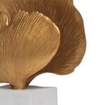 ESCULTURA FOLHAGEM DOURADA GENUS - Imagem 3