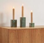 PORTA-VELAS EM MÁRMORE VERDE GENUS - Imagem 6